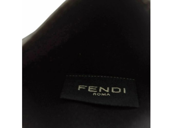 Baguette Fendi Metallic Graue Leder-Kartenetui Metallisch - Ansicht 7
