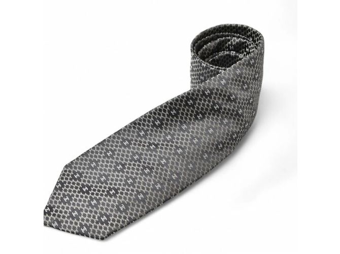 Chanel Black Silk Cravat - view 2
