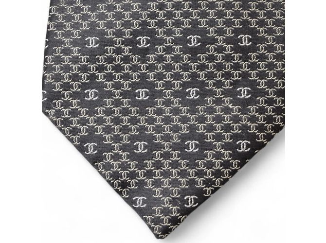 Chanel Black Silk Cravat - view 4