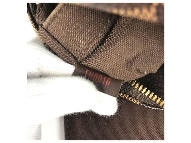 Borsa a tracolla Damier Naviglio di Louis Vuitton Marrone Damier ebene - vista 17