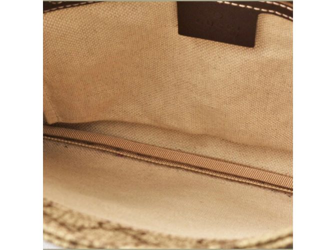 Borsa Messenger Gucci GG Plus Marrone Beige - vista 10