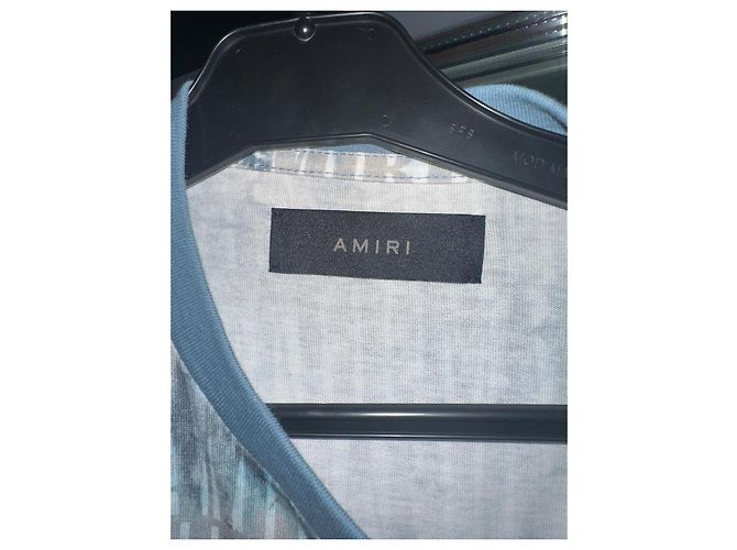 Camiseta Amiri estampada Tie & Dye Azul/Branco - vista 2
