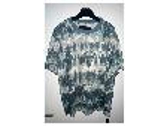 Camiseta Amiri estampada Tie & Dye Azul/Branco - vista 3