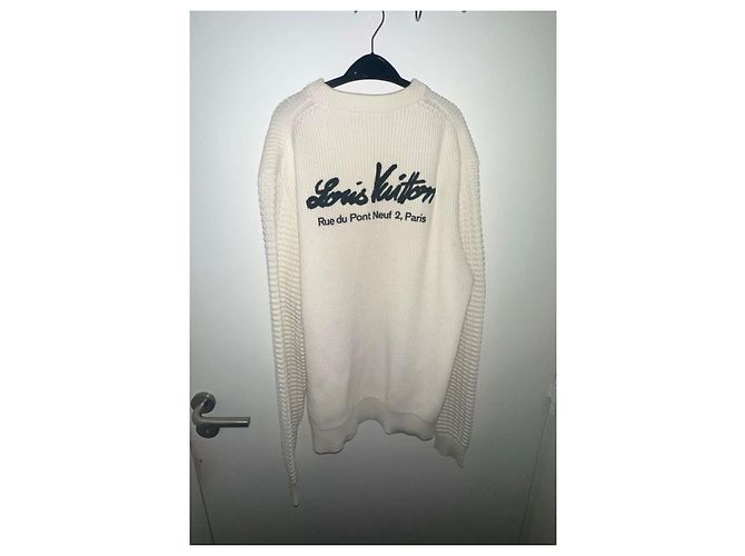 Pull Louis Vuitton Rue du Pont Neuf Blanco Blanco roto - vista 2