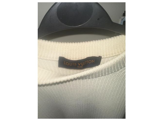Pull Louis Vuitton Rue du Pont Neuf Blanco Blanco roto - vista 3
