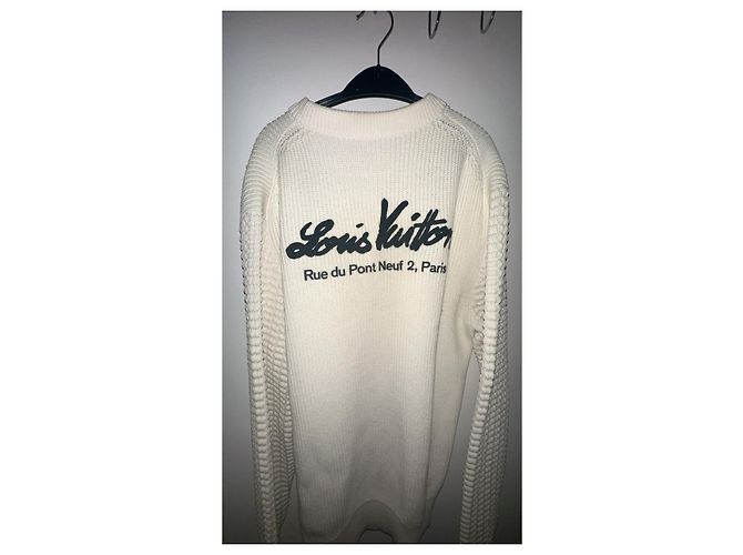 Pull Louis Vuitton Rue du Pont Neuf Blanco Blanco roto - vista 7