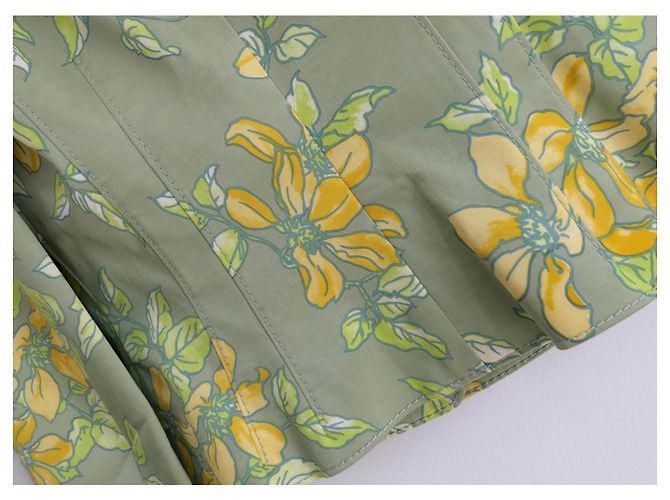 Giacca blazer floreale cinese Valentino Primavera 2006 Verde - vista 5