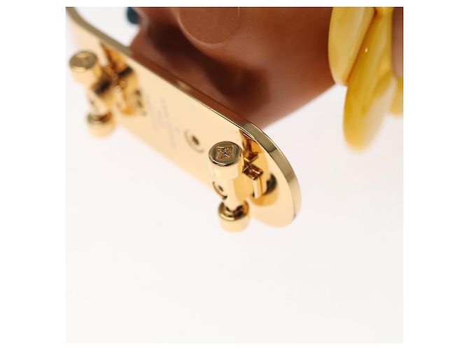 LOUIS VUITTON Petula Skate Charm Metall Gelb M00869 LV Auth 115991S - Ansicht 14