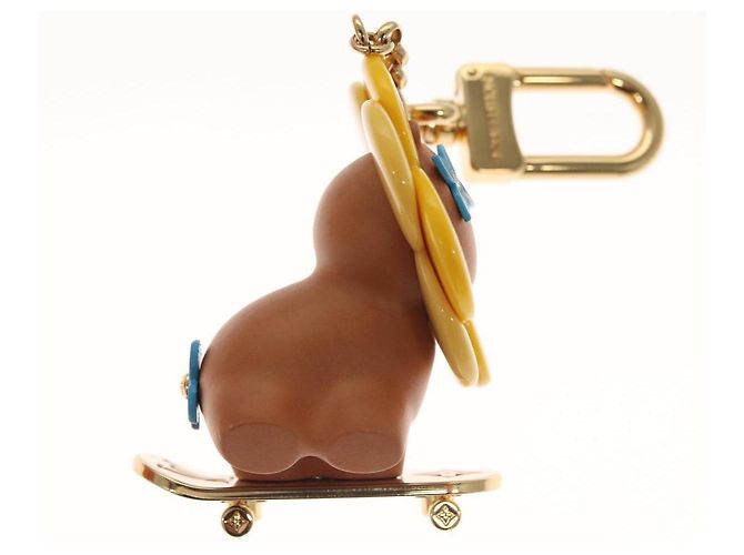 LOUIS VUITTON Petula Skate Charm Metall Gelb M00869 LV Auth 115991S - Ansicht 4