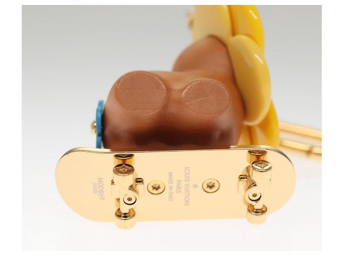LOUIS VUITTON Petula Skate Charm Metall Gelb M00869 LV Auth 115991S - Ansicht 5