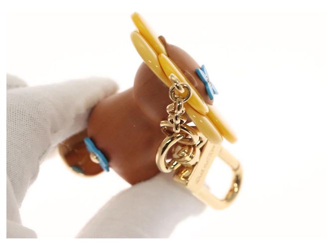 LOUIS VUITTON Petula Skate Charm Metall Gelb M00869 LV Auth 115991S - Ansicht 6