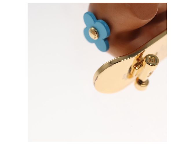 LOUIS VUITTON Petula Skate Charm Metall Gelb M00869 LV Auth 115991S - Ansicht 9