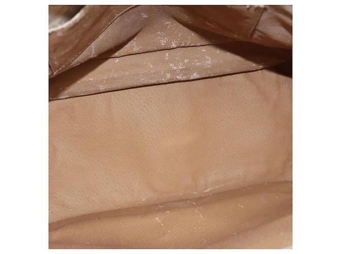 Céline CELINE Macadam Canvas Tote Bag Beige Gold Auth BD1818 Golden - Ansicht 10