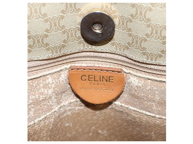 Céline CELINE Macadam Canvas Tote Bag Beige Gold Auth BD1818 Golden - Ansicht 18