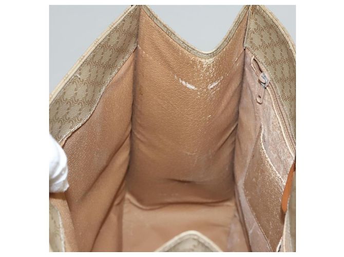 Céline CELINE Macadam Canvas Tote Bag Beige Gold Auth BD1818 Golden - Ansicht 19