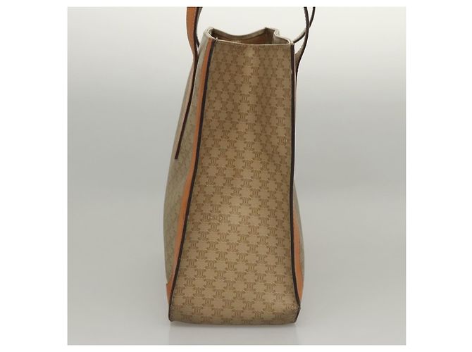Céline CELINE Macadam Canvas Tote Bag Beige Gold Auth BD1818 Golden - Ansicht 3