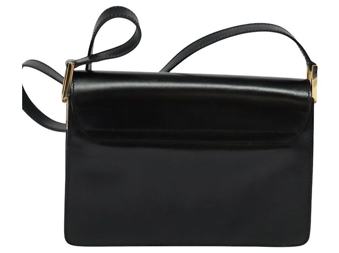 GUCCI Schultertasche aus Leder Schwarz Gold 004 1781 0625 Auth ep8534 Golden - Ansicht 2