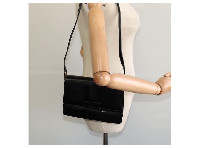 GUCCI Schultertasche aus Leder Schwarz Gold 004 1781 0625 Auth ep8534 Golden - Ansicht 23