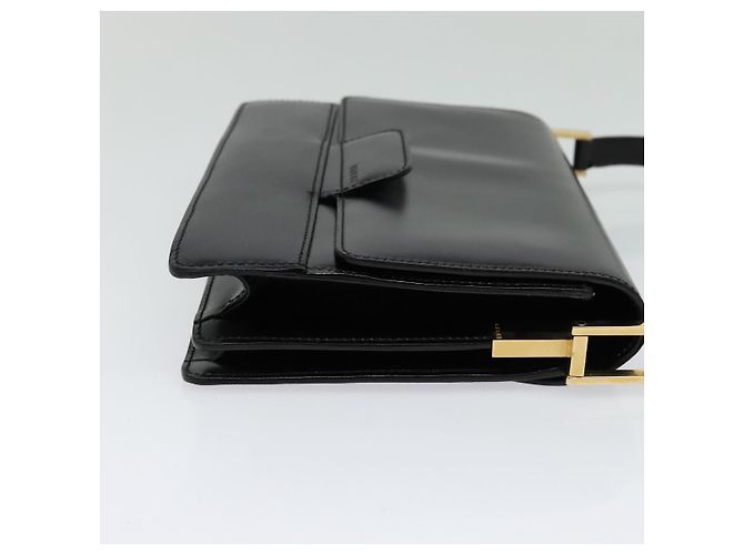 GUCCI Schultertasche aus Leder Schwarz Gold 004 1781 0625 Auth ep8534 Golden - Ansicht 4