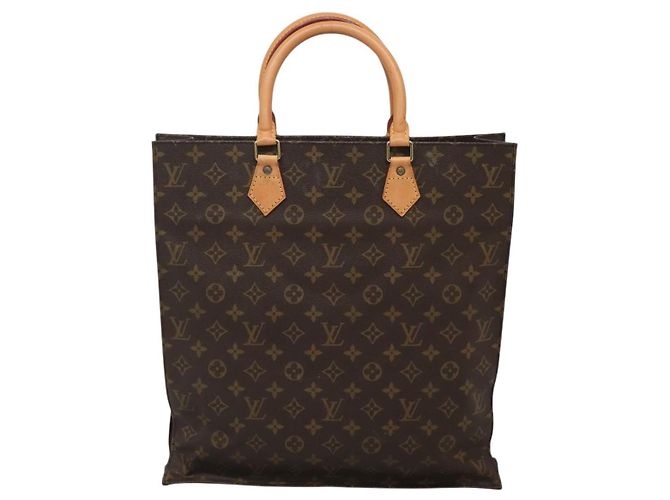 LOUIS VUITTON Monogram Sac Plat Handtasche M51140 LV Auth ep8413 Monogramm - Ansicht 2