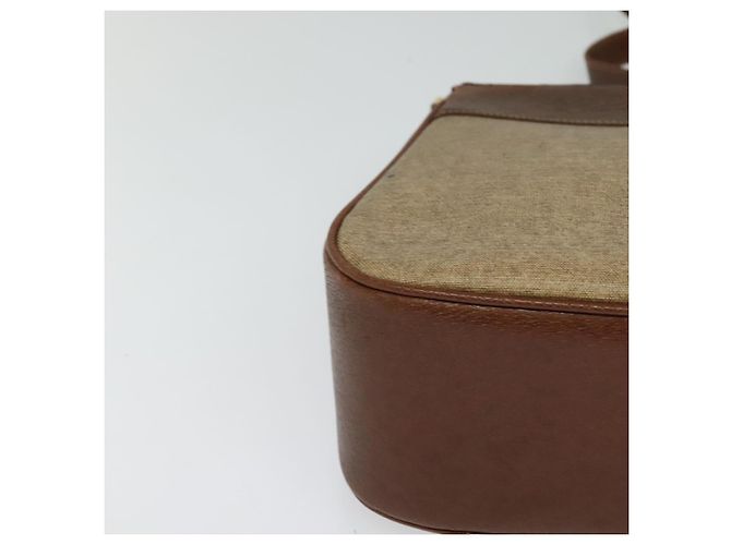 Borsa a Spalla GUCCI PVC Marrone Oro Auth ep8569 D'oro - vista 9