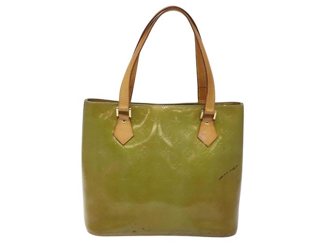LOUIS VUITTON Monogram Vernis Borsa a Mano Houston Blu Baby M91005 LV Auth 117101 Blu chiaro - vista 2
