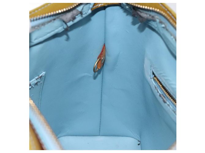 LOUIS VUITTON Monogram Vernis Borsa a Mano Houston Blu Baby M91005 LV Auth 117101 Blu chiaro - vista 22