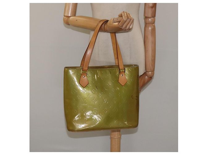 LOUIS VUITTON Monogram Vernis Borsa a Mano Houston Blu Baby M91005 LV Auth 117101 Blu chiaro - vista 24