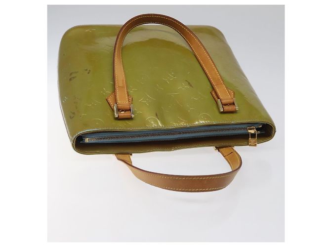 LOUIS VUITTON Monogram Vernis Borsa a Mano Houston Blu Baby M91005 LV Auth 117101 Blu chiaro - vista 6