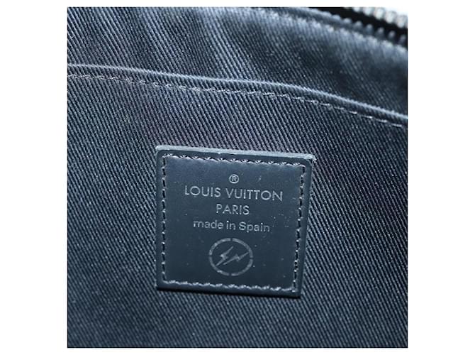 CUSTODIA PER IPHONE LOUIS VUITTON Monogram Eclipse Fragment M64449 LV Auth KD362 Monogramma - vista 17