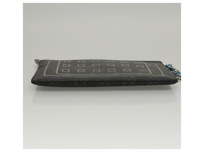 CUSTODIA PER IPHONE LOUIS VUITTON Monogram Eclipse Fragment M64449 LV Auth KD362 Monogramma - vista 6