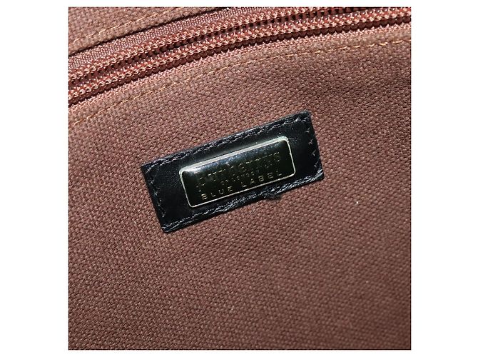 Autre Marque Burberrys Nova Check Blue Label Tote Bag aus Wolle Beige Authentisch MX157 - Ansicht 10