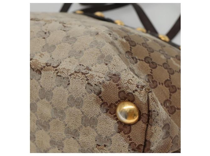 Borsa tote GG Crystal Gucci Beige 207291 Auth MX192 - vista 10