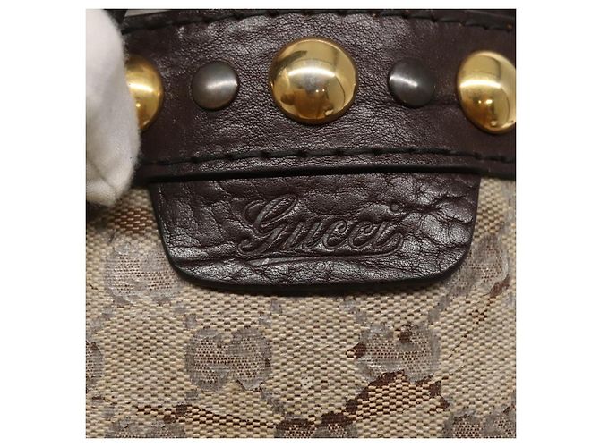 Borsa tote GG Crystal Gucci Beige 207291 Auth MX192 - vista 17