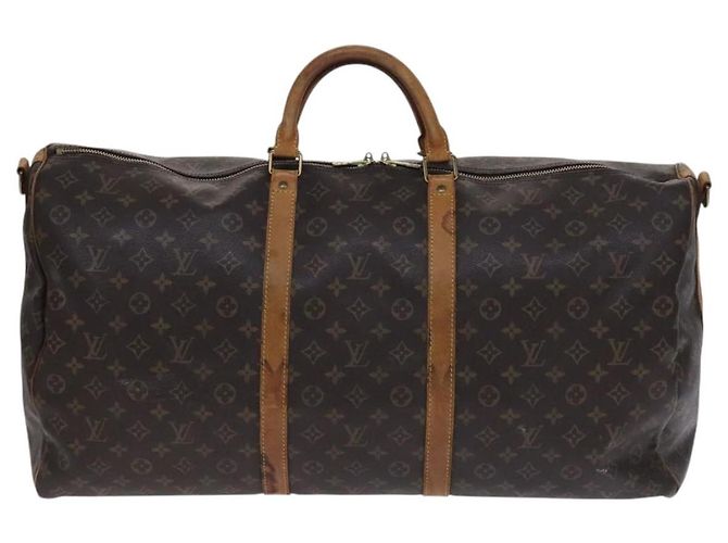 LOUIS VUITTON Monogram Keepall Bandouliere 60 Borsa Boston M41412 LV Auth BD1185 Monogramma - vista 13