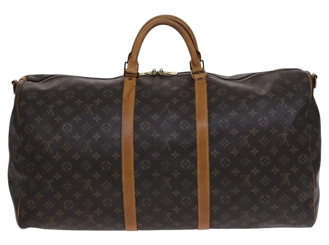 LOUIS VUITTON Monogram Keepall Bandouliere 60 Borsa Boston M41412 LV Auth BD1185 Monogramma - vista 2