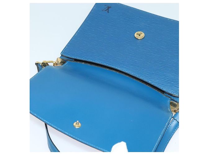 LOUIS VUITTON Borsa a Spalla Epi Grenel Blu M52362 LV Auth ep8436 - vista 10