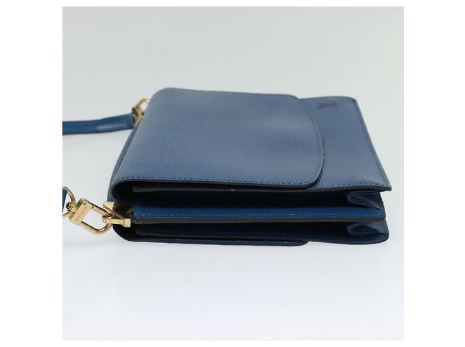 LOUIS VUITTON Borsa a Spalla Epi Grenel Blu M52362 LV Auth ep8436 - vista 3