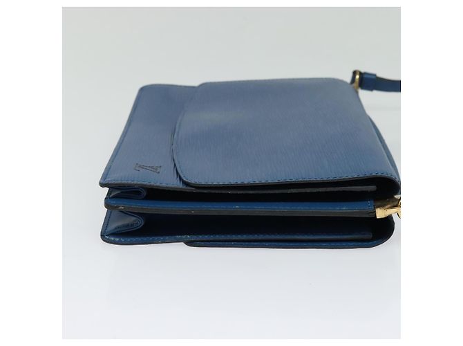 LOUIS VUITTON Borsa a Spalla Epi Grenel Blu M52362 LV Auth ep8436 - vista 4