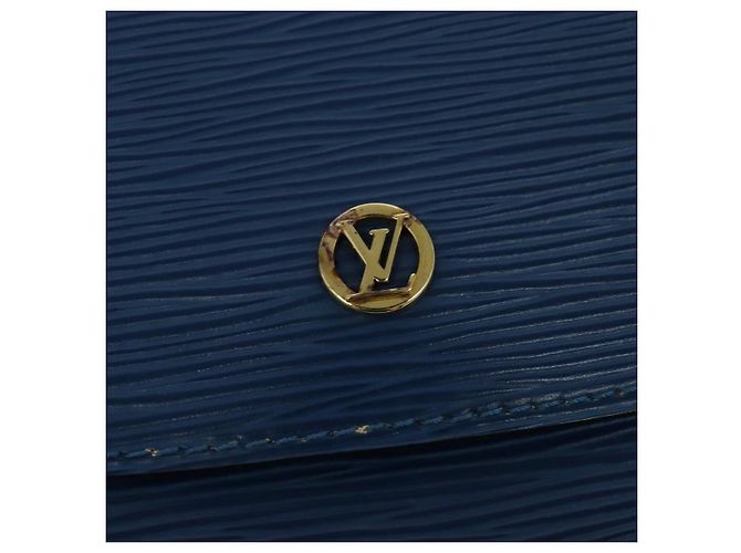 LOUIS VUITTON Borsa a Spalla Epi Grenel Blu M52362 LV Auth ep8436 - vista 9