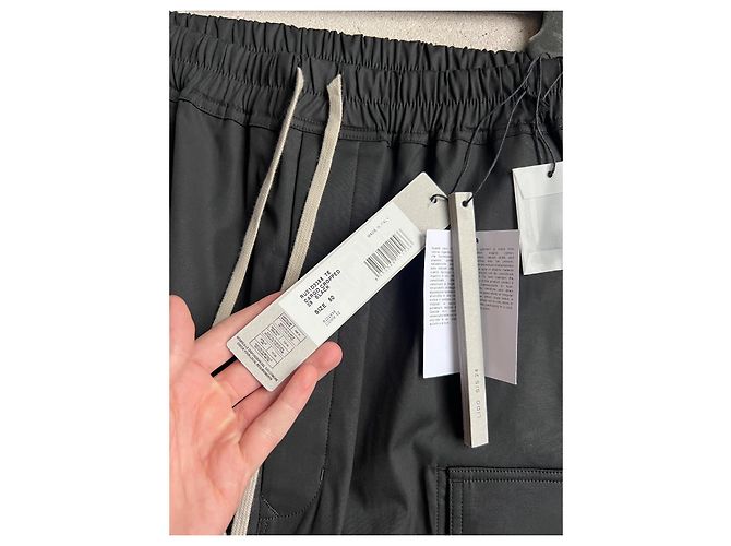 Rick Owens Lido 24 Cargo Cropped Pants Schwarz - vista 3