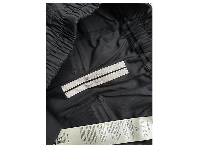 Rick Owens Lido 24 Cargo Cropped Pants Schwarz - vista 5