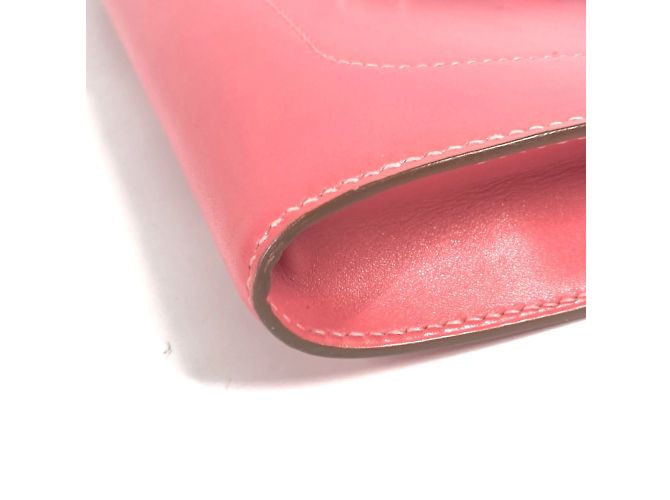 Hermès Clutch in pelle Tadelakt rosa Hermes - vista 4