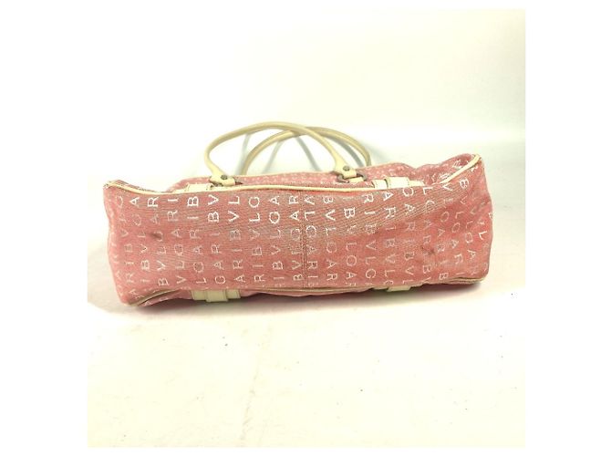 Bulgari Borsa Tote Bvlgari Mania Rosa Bianco - vista 4