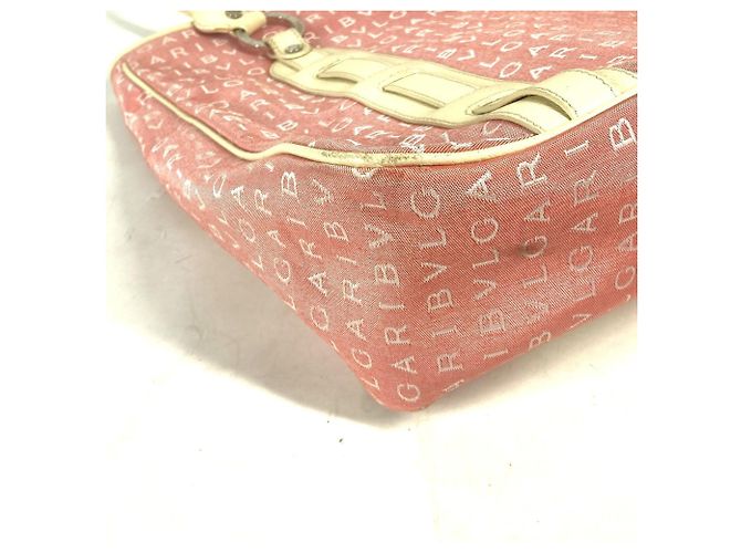 Bulgari Borsa Tote Bvlgari Mania Rosa Bianco - vista 6