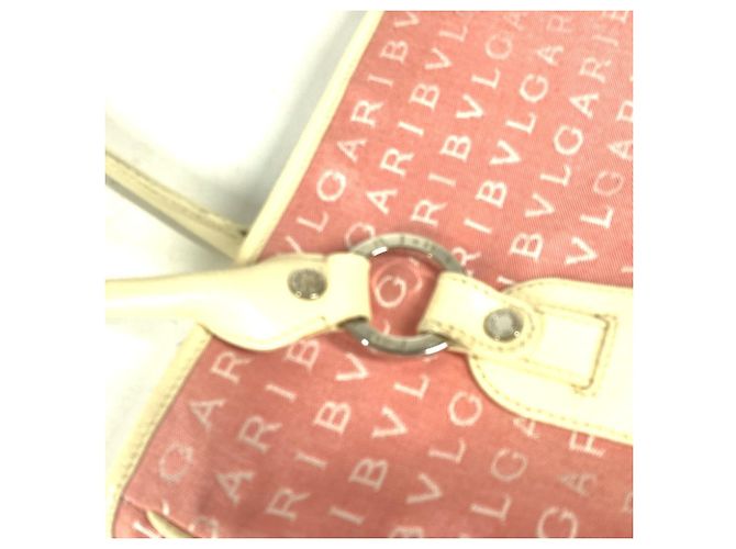 Bulgari Borsa Tote Bvlgari Mania Rosa Bianco - vista 7
