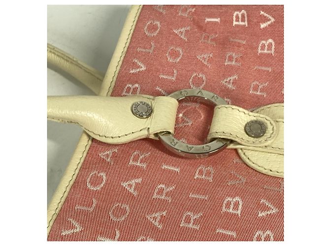 Bulgari Borsa Tote Bvlgari Mania Rosa Bianco - vista 8
