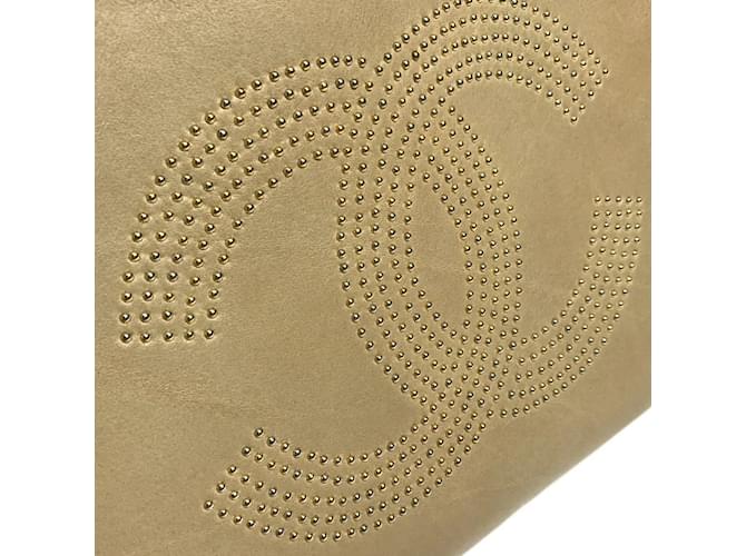 Chanel CC Coco Mark Studs Schultertasche Beige - Ansicht 10