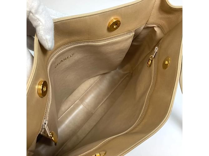 Chanel CC Coco Mark Studs Schultertasche Beige - Ansicht 13
