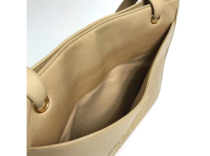 Chanel CC Coco Mark Studs Schultertasche Beige - Ansicht 14
